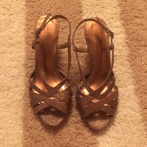 Michelle D Gold Heels